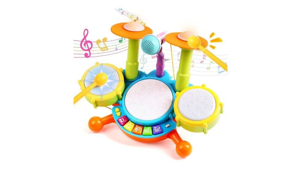 Batería con micrófono.