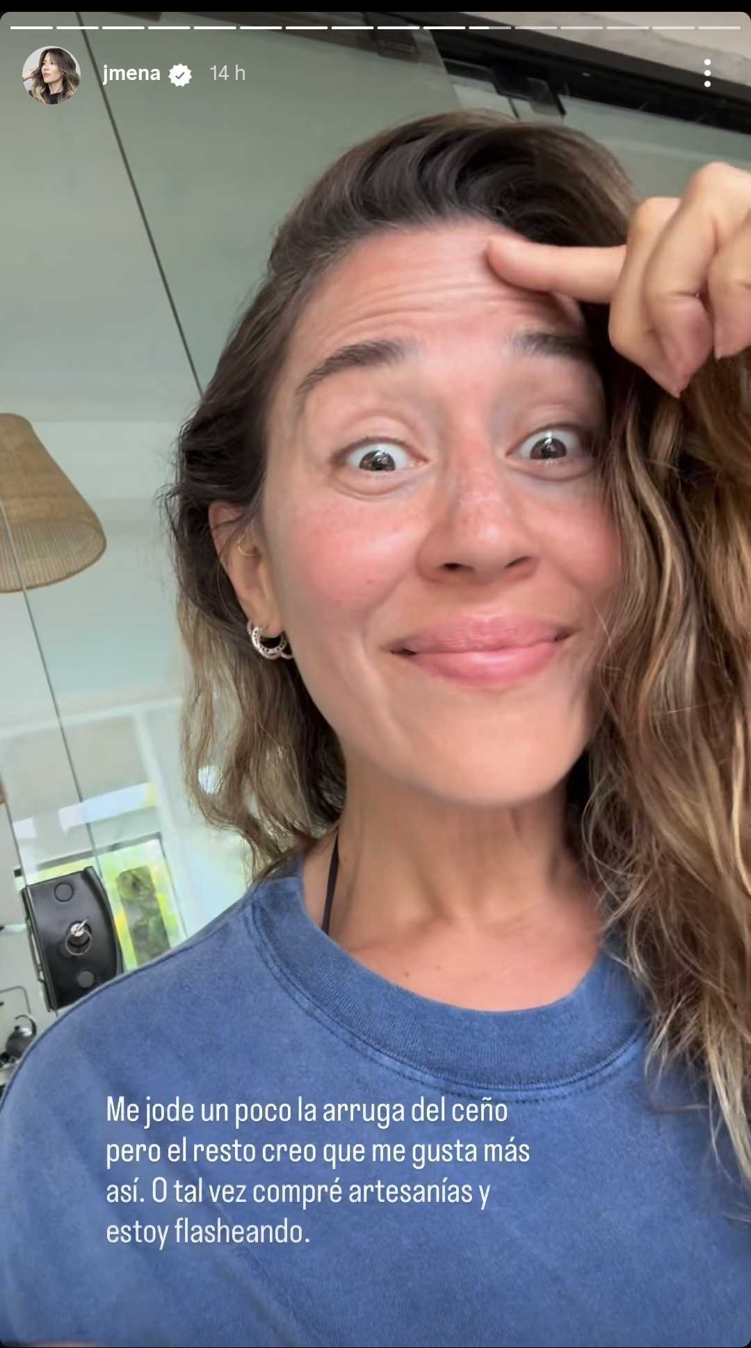 Jimena Barón contó que le molesta la arruga en su ceño. (Foto: Instagram/jmena)