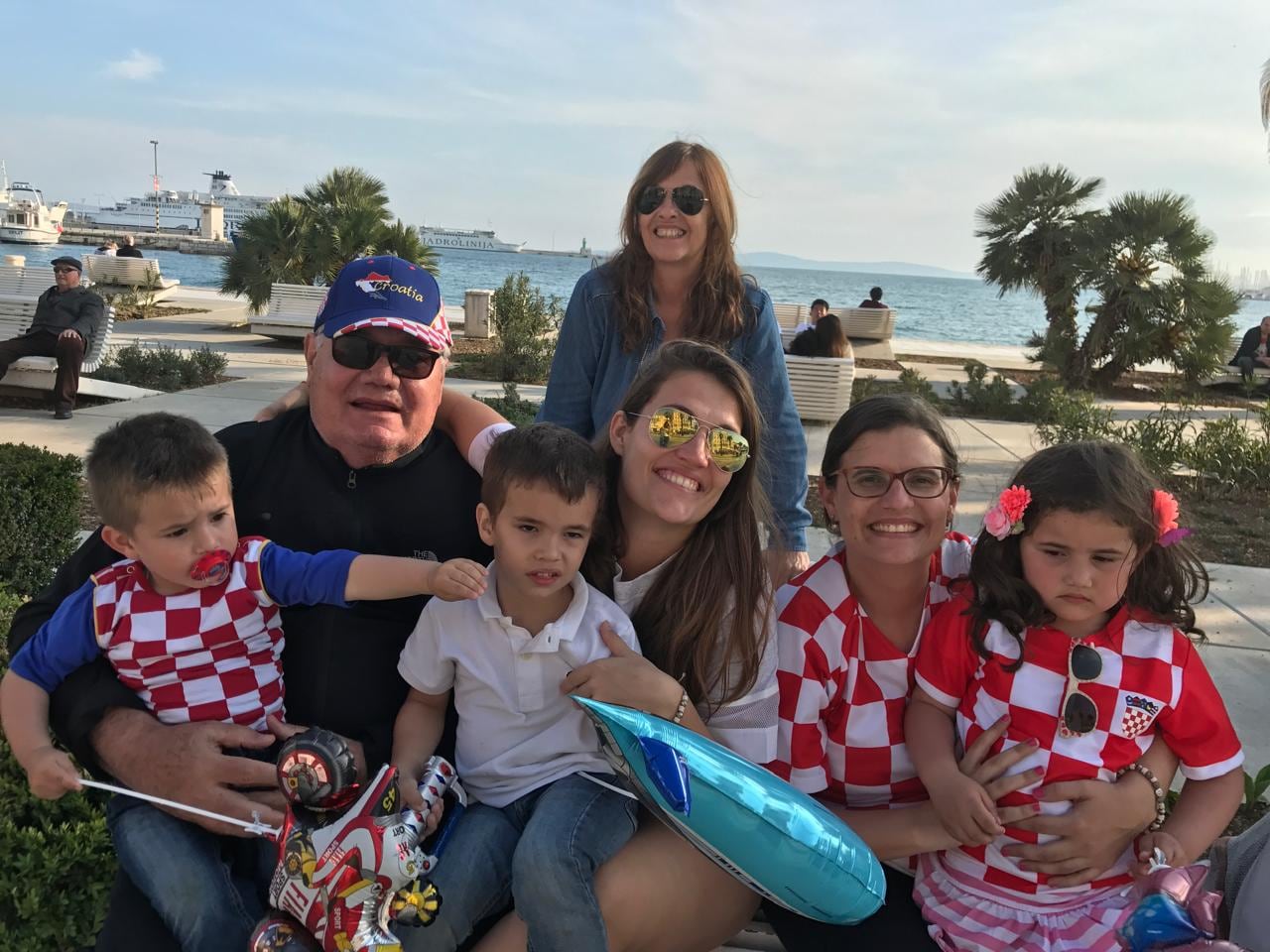 La familia Glibota en Croacia