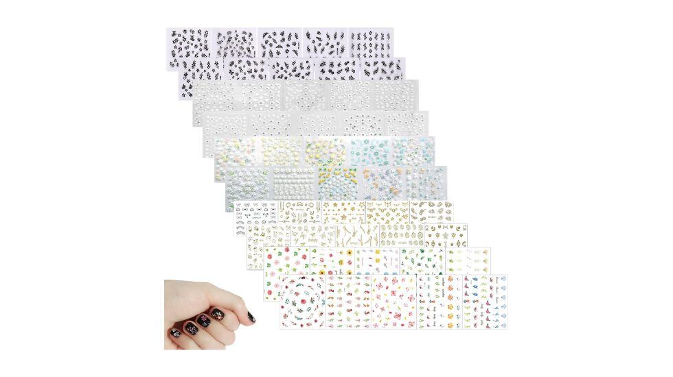 50 pegatinas autoadhesivas.