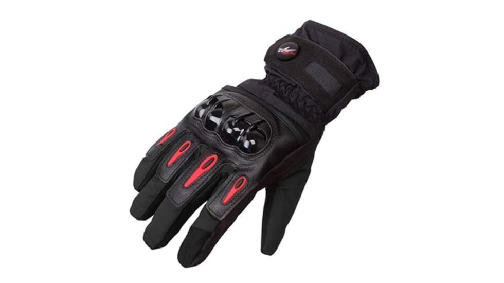 Guantes térmicos, impermeables y con protecciones para motoristas.