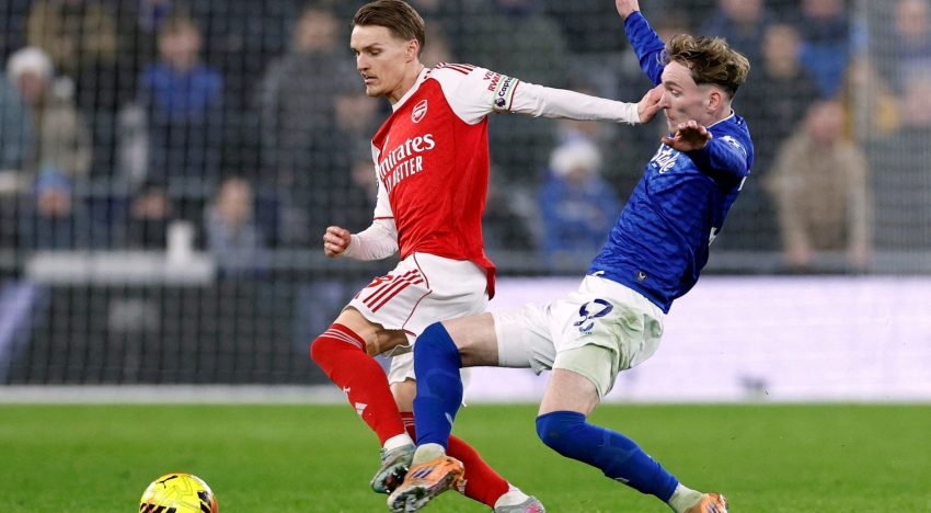 Arsenal le ganó a Everton 1 a 0 por la fecha 17 de la Premier League