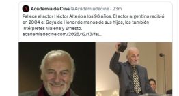 Murió Héctor Alterio: los emotivos mensajes de despedida de sus colegas y amigos