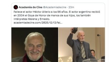 Murió Héctor Alterio: los emotivos mensajes de despedida de sus colegas y amigos