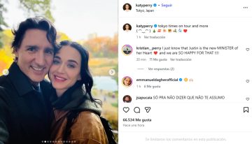 Katy Perry confirmó su relación con un ex primer ministro con románticas postales en Japón