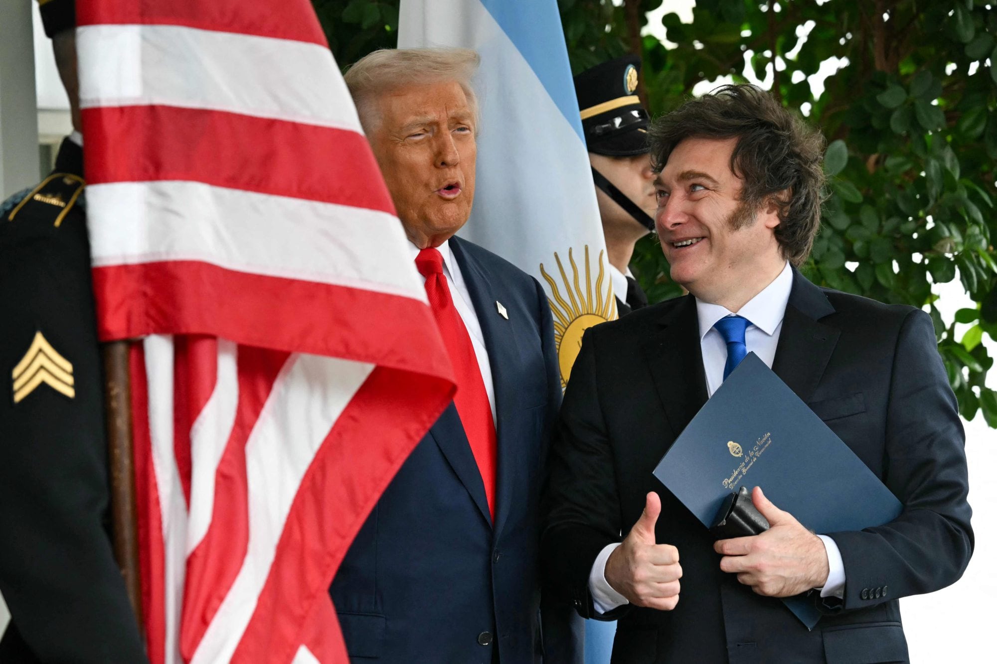 Donald Trump y Javier Milei en Washington 
