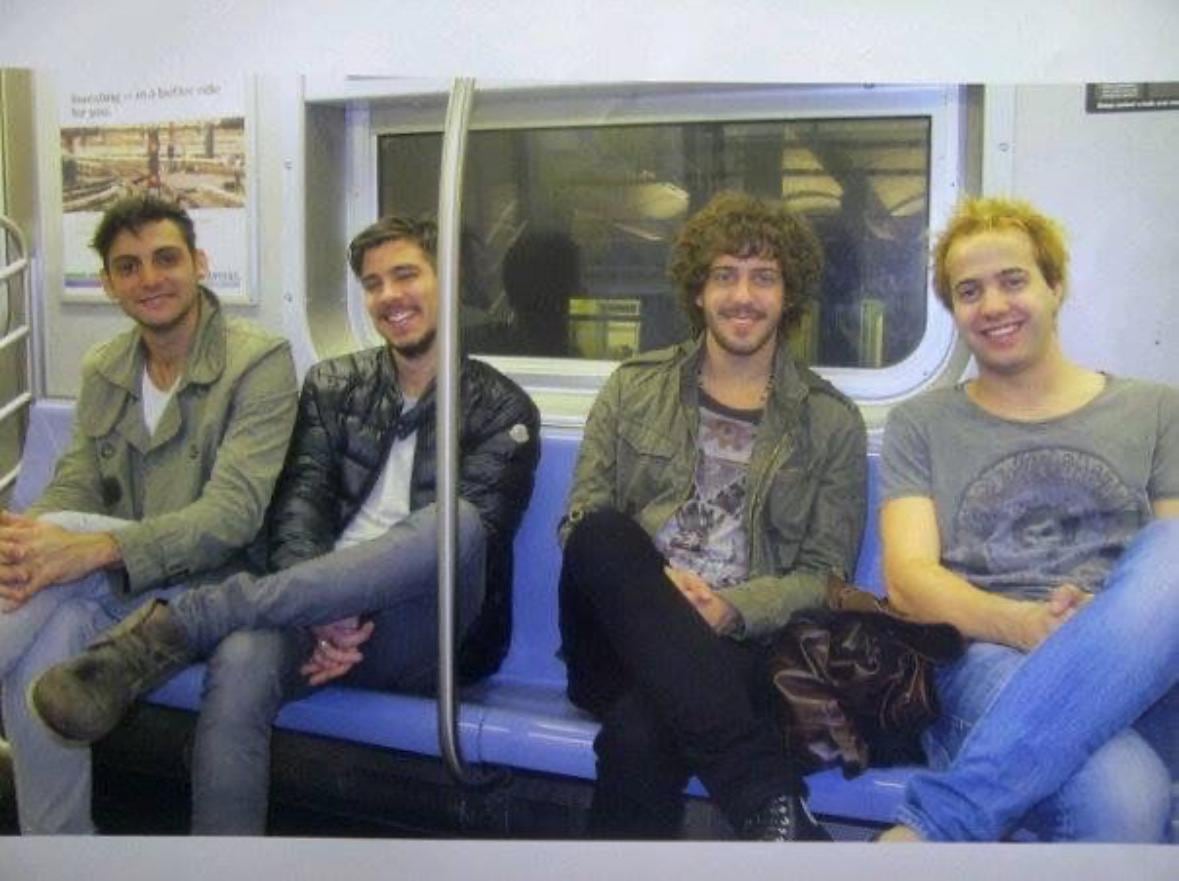 En el subte de Nueva York, donde investigó el negocio de las hamburgueserías