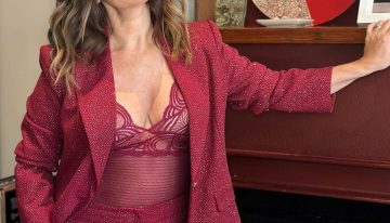 Sastrería con brillos y lencería: Nancy Dupláa causó impacto con su último look en eltrece