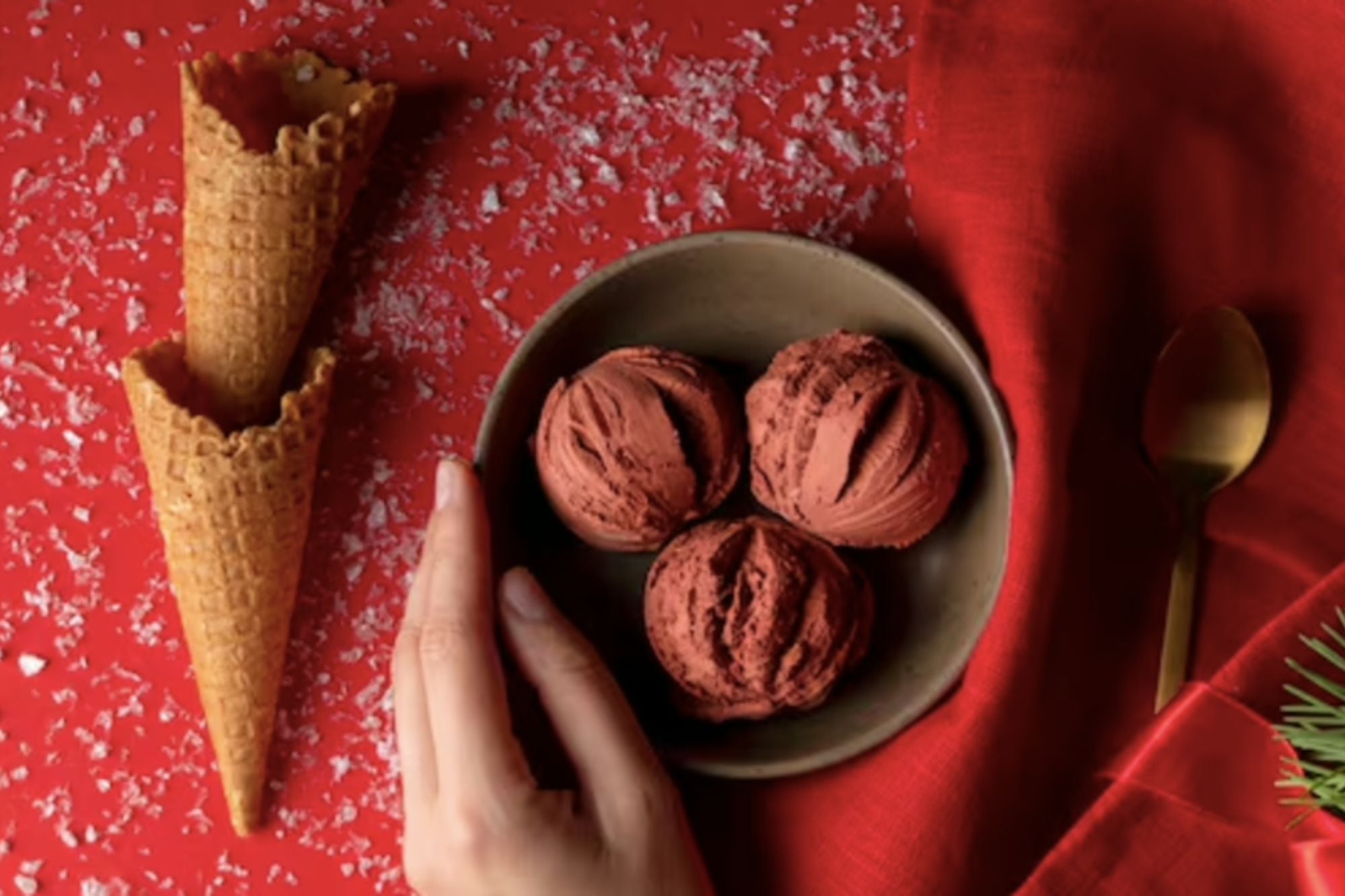Así queda el helado una vez terminada la espera del freezer