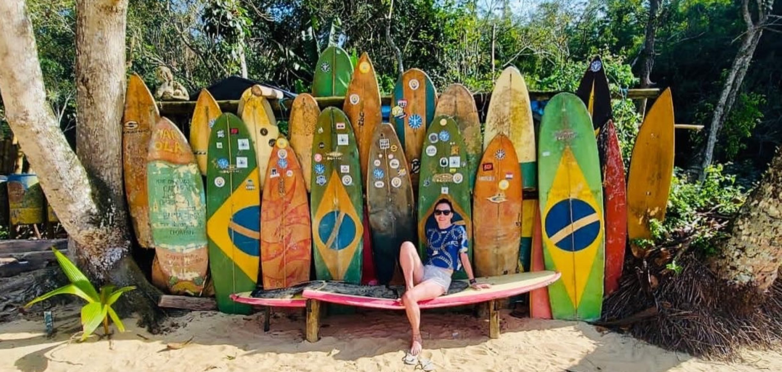 Disfrutando de unas vacaciones en Brasil.