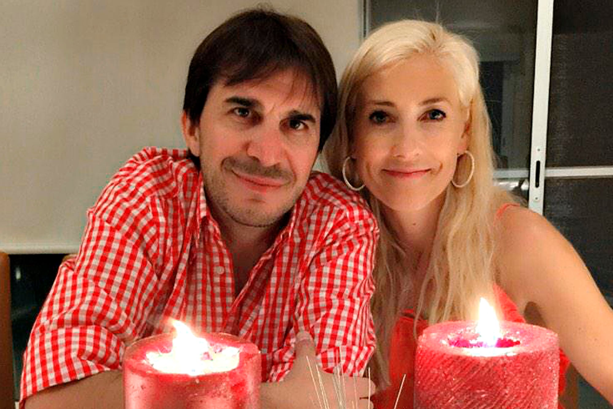 Faroni junto a su esposa