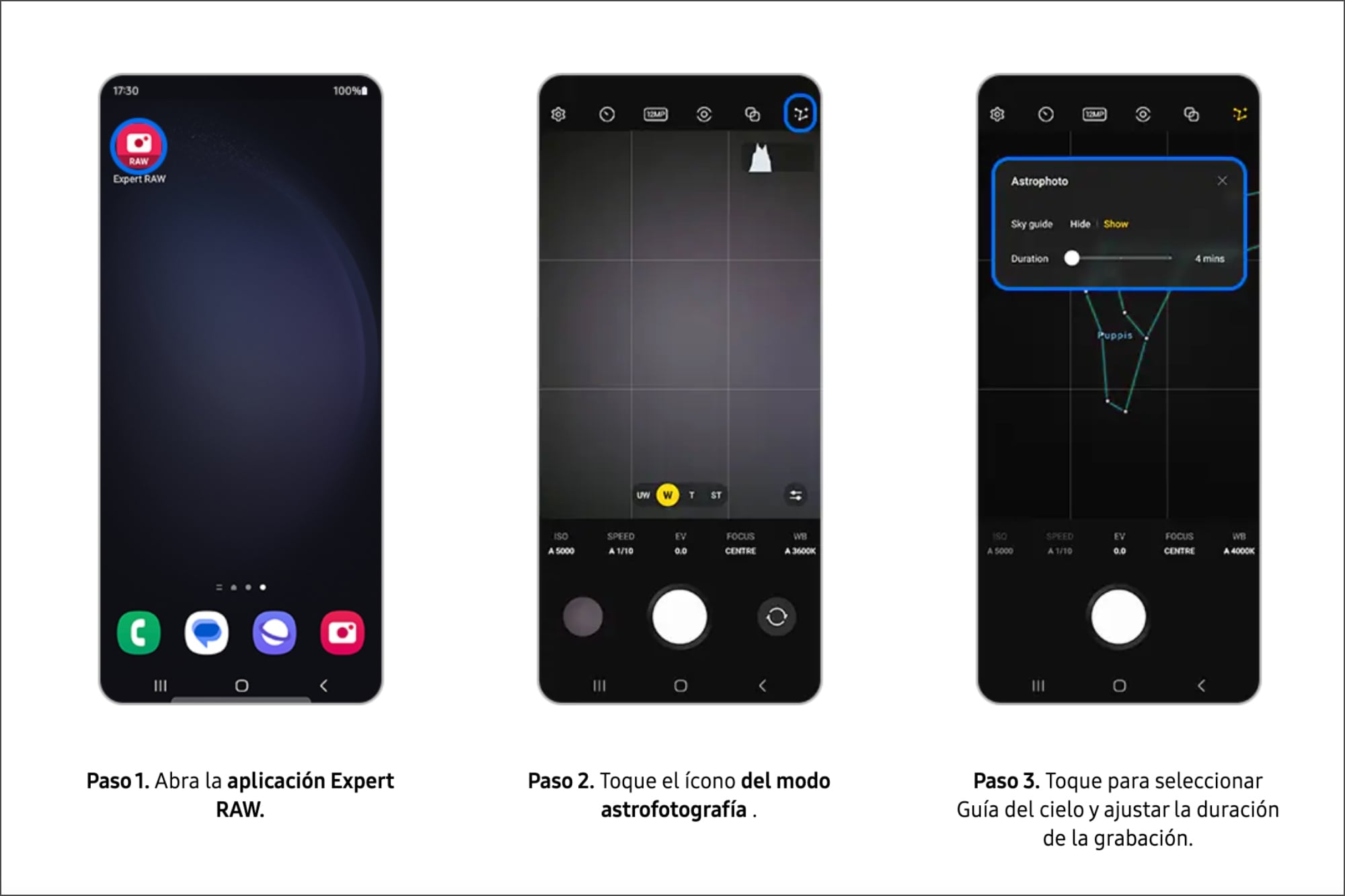 La cámara oculta de los Samsung Galaxy permite tomar astrofografías con alta calidad
