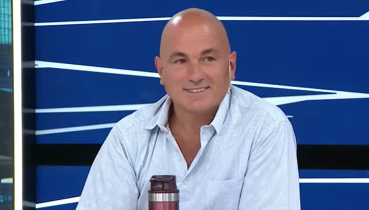 Matías Lejarraga en los estudios de LN+