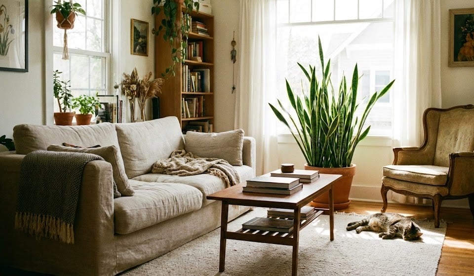 La lengua de suegra es una de las mejores plantas para refrescar los ambientes. (Imagen ilustrativa generada con IA)