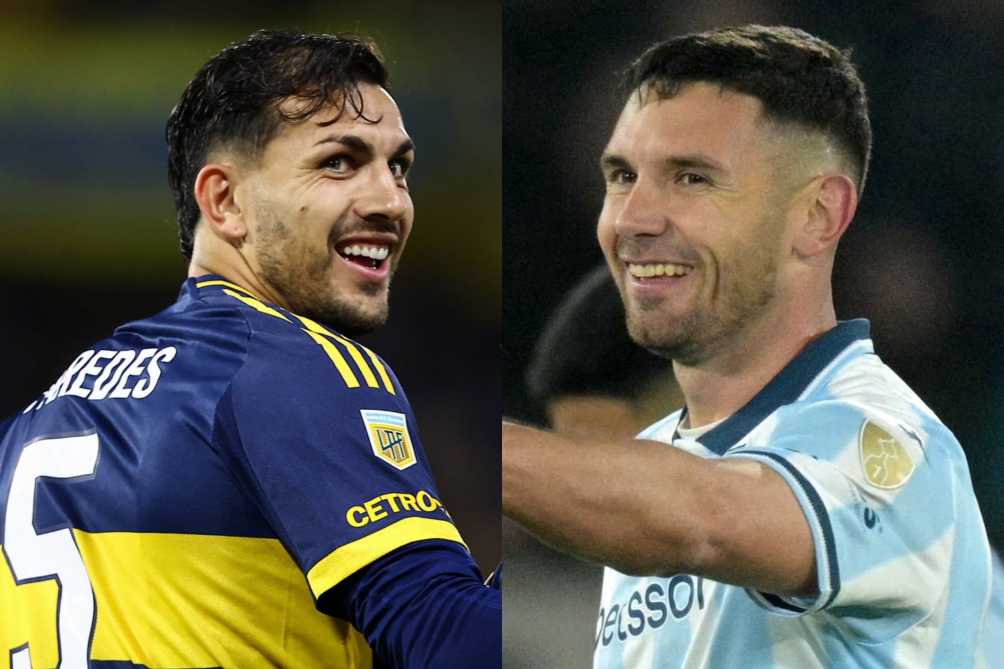 Leandro Paredes y Adrián 'Maravilla' Martínez, dos de las figuras que estarán cara a cara en Boca vs. Racing