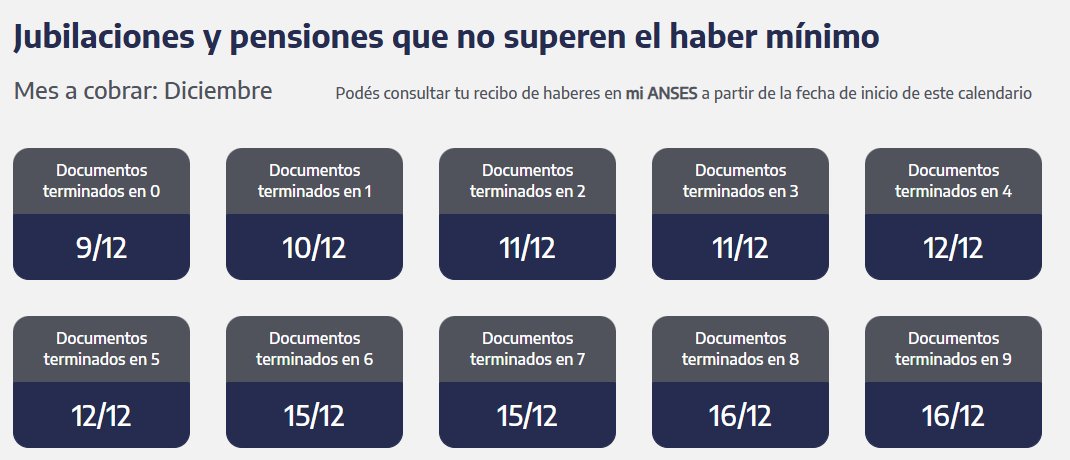 Cuándo cobran los jubilados y pensionados en diciembre 2025 (Foto: ANSES)