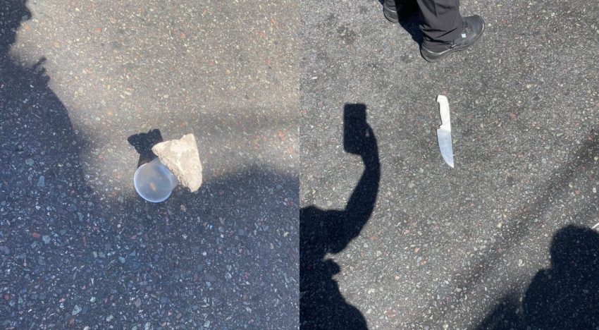 Violento ataque en Constitución: un policía se defendió de un hombre que intentó acuchillarlo