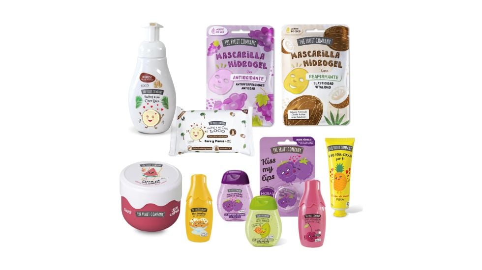 Pack de 11 productos de cosmética.