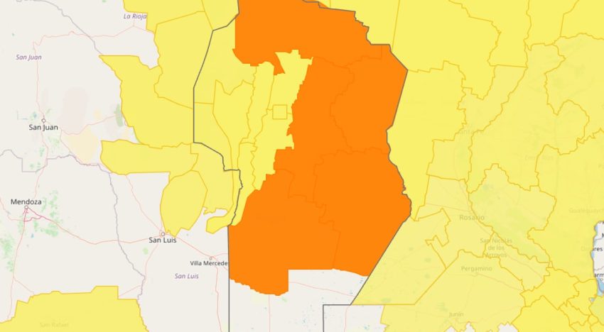 Hay alerta amarilla por tormentas para este lunes 1 de diciembre en Córdoba: las zonas afectadas