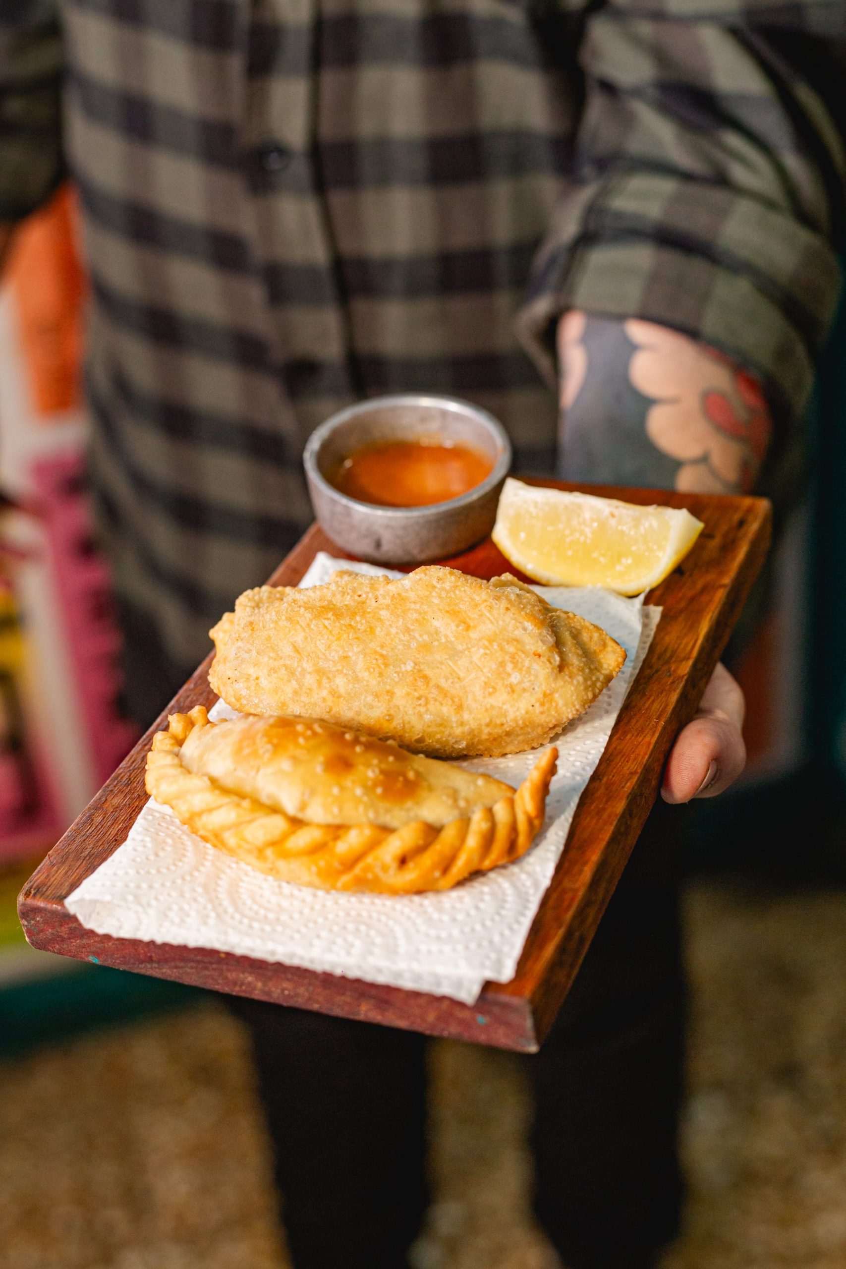 Entre las empanadas, destaca la de mondongo