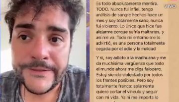 Homero Pettinato negó las acusaciones tras el polémico descargo de Sofía Gonet: “No fui infiel y estoy sano”