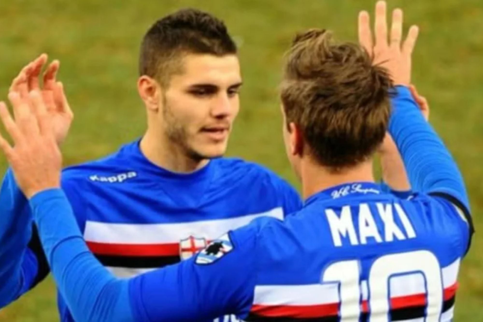 Mauro Icardi y Maxi López fueron compañeros en Sampdoria, y el resto es historia