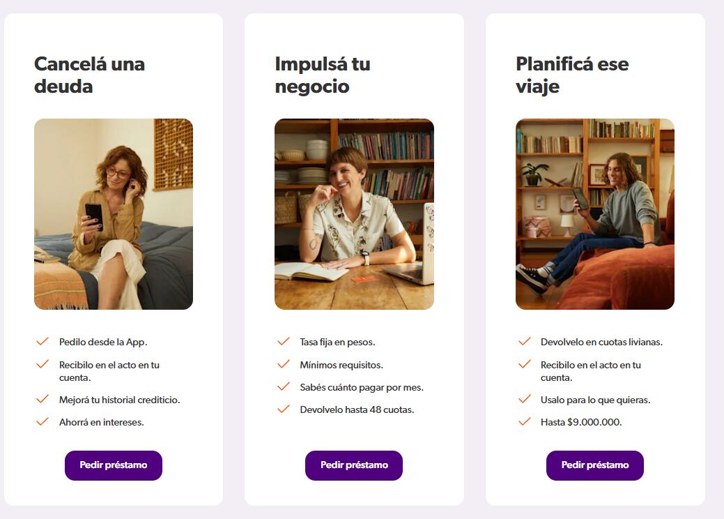 Algunas características de este crédito (Foto: Naranja X).