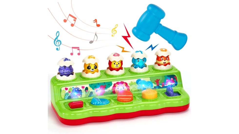 Juguete educativo con animales 'pop up'.