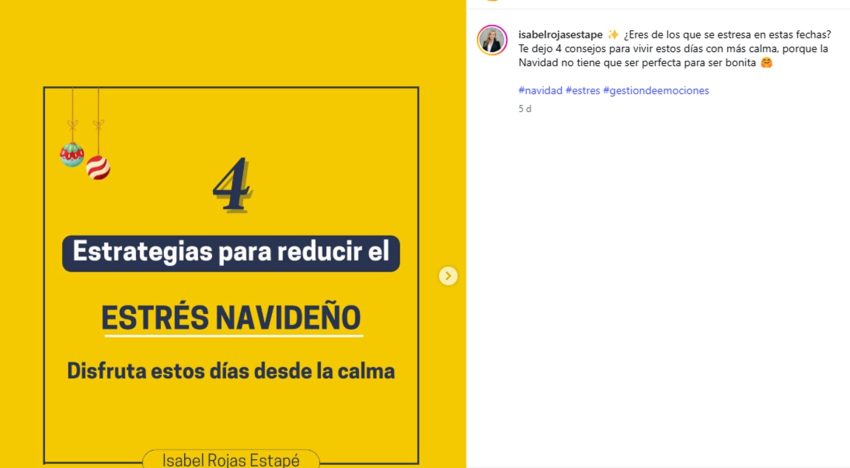 Cuatro consejos de una psicóloga para reducir el estrés navideño