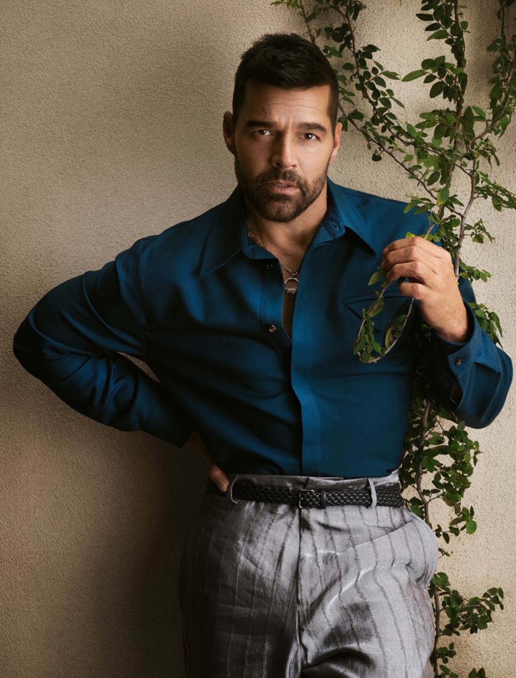 Ricky Martin desplegó estilo en la producción de moda. (Foto: Jvdas Berra)