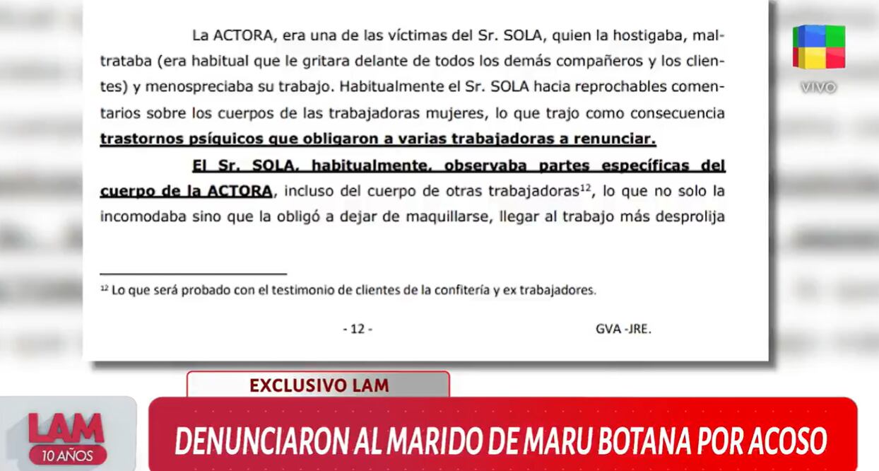 Maru Botana y su marido fueron denunciados (Foto: captura América)