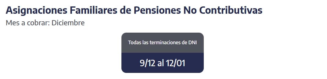 Cuándo cobro las asignaciones familiares en diciembre 2025 (Foto: ANSES)