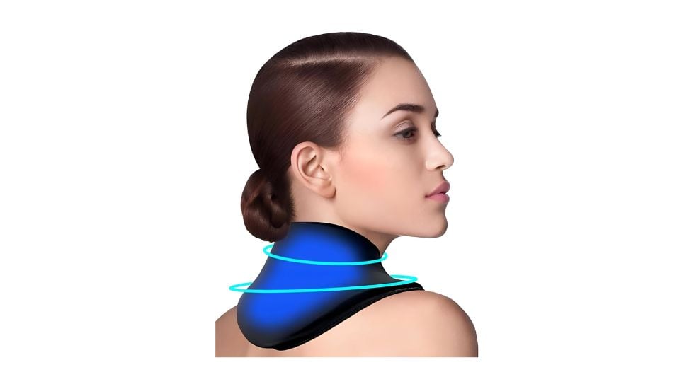 Almohadilla cervical para reducir tensiones y dolor muscular.