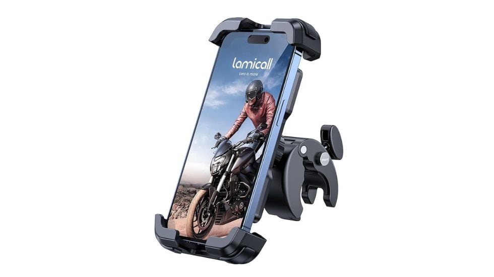 Soporte para teléfonos móviles para la moto.