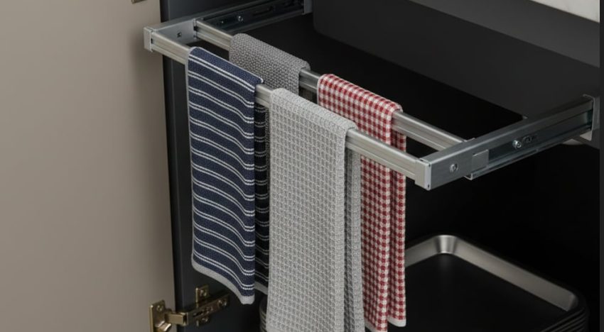 Adiós a los repasadores colgados en la puerta del horno: la nueva tendencia práctica para guardarlos en 2026