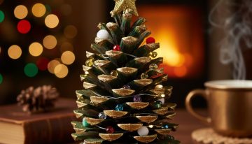 Cómo hacer árboles de Navidad artesanales: 10 ideas simples