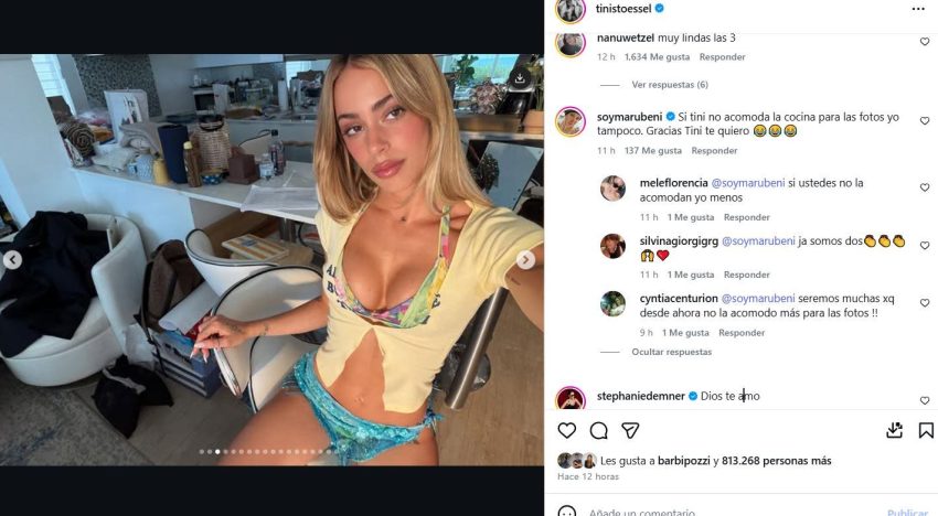 Tini Stoessel publicó fotos de alto voltaje y un insólito detalle dio que hablar en las redes