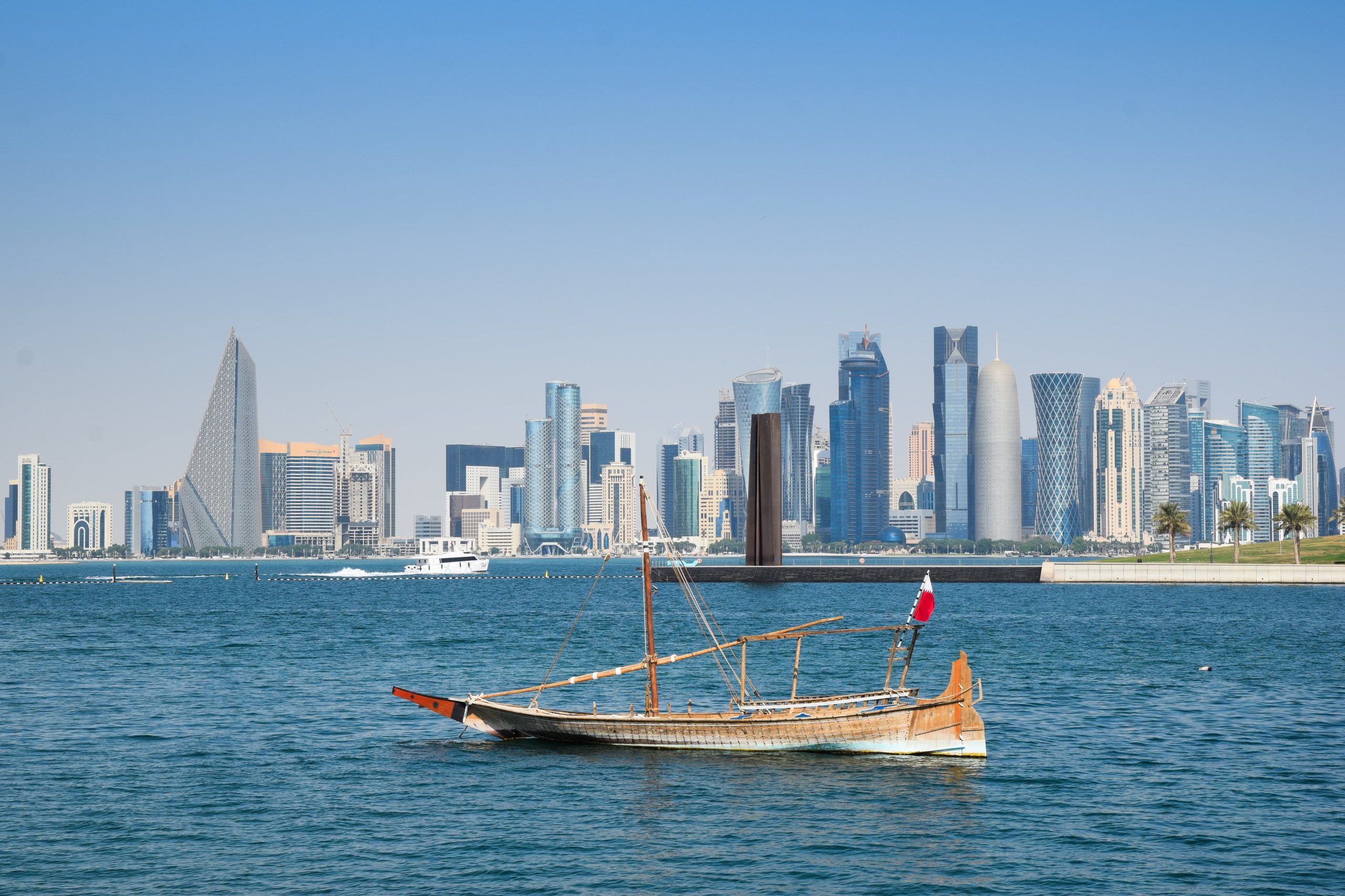 El imponente skyline de Doha