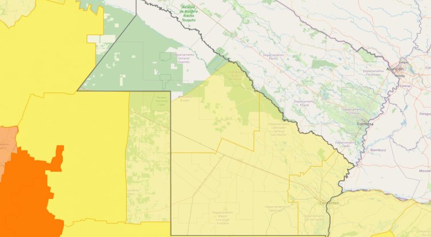 Hay alerta amarilla por tormentas para este sábado 27 de diciembre en Chaco: las zonas afectadas