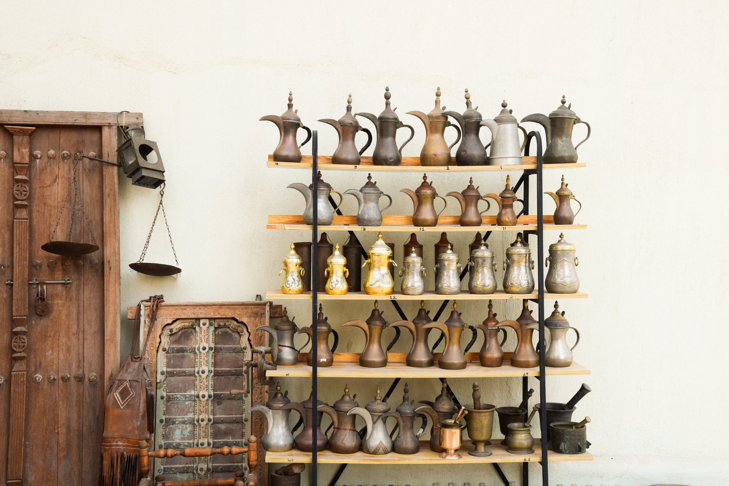 Objetos típicos en tiendas de Doha