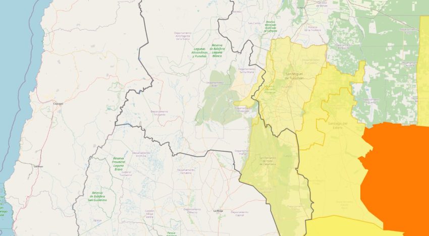 Hay alerta amarilla por tormentas para este viernes 9 de enero en Catamarca: las zonas afectadas