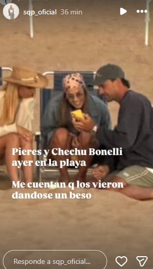 Chechu Bonelli y Facundo Pieres ¿Nace el amor? (Foto: captura Instagram/sqp_oficial)