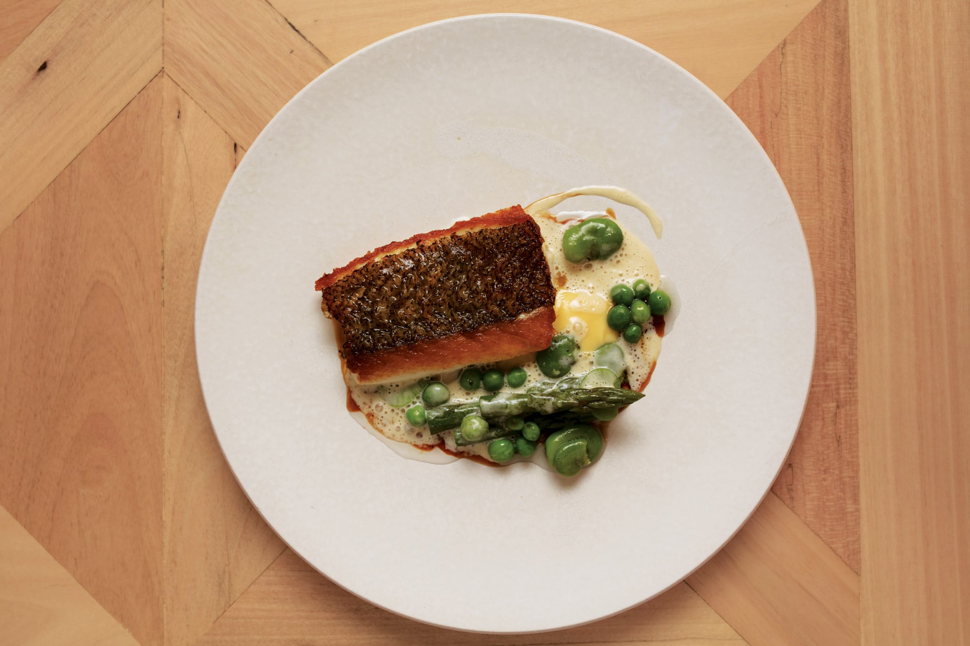 El chef sólo trabaja con la pesca que el mar prodiga a diario