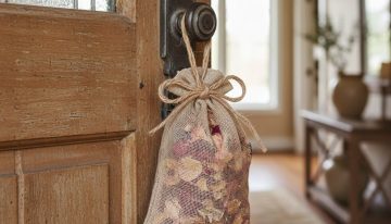 Es tendencia: para qué sirve colgar una bolsita con pétalos de rosa en la puerta de entrada