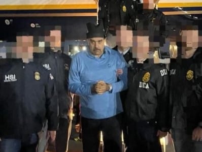 Las primeras imágenes de Nicolás Maduro en suelo norteamericano