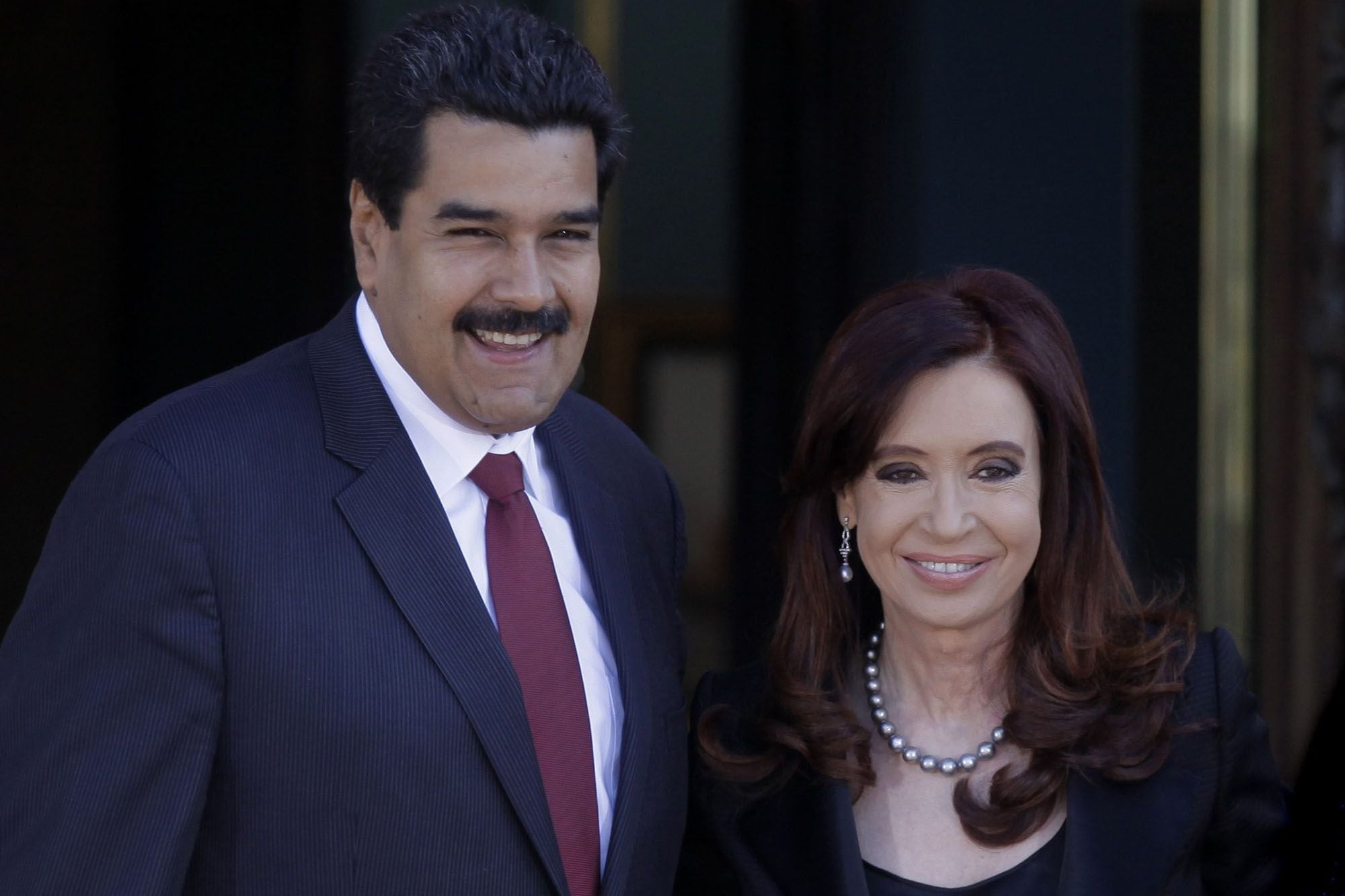 Cristina Kirchner y Nicolás Maduro.