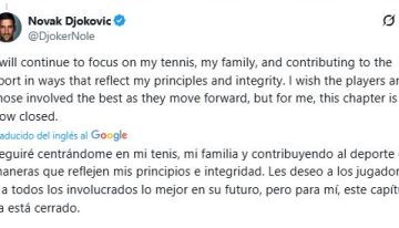 El anuncio de Novak Djokovic que sacudió al tenis: “Este capítulo ya está cerrado”