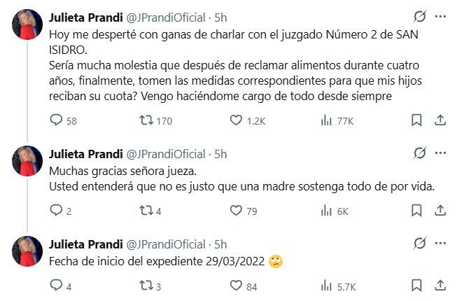 El fuerte reclamo de Julieta Prandi a la Justicia a seis meses de la condena de Claudio Contardi