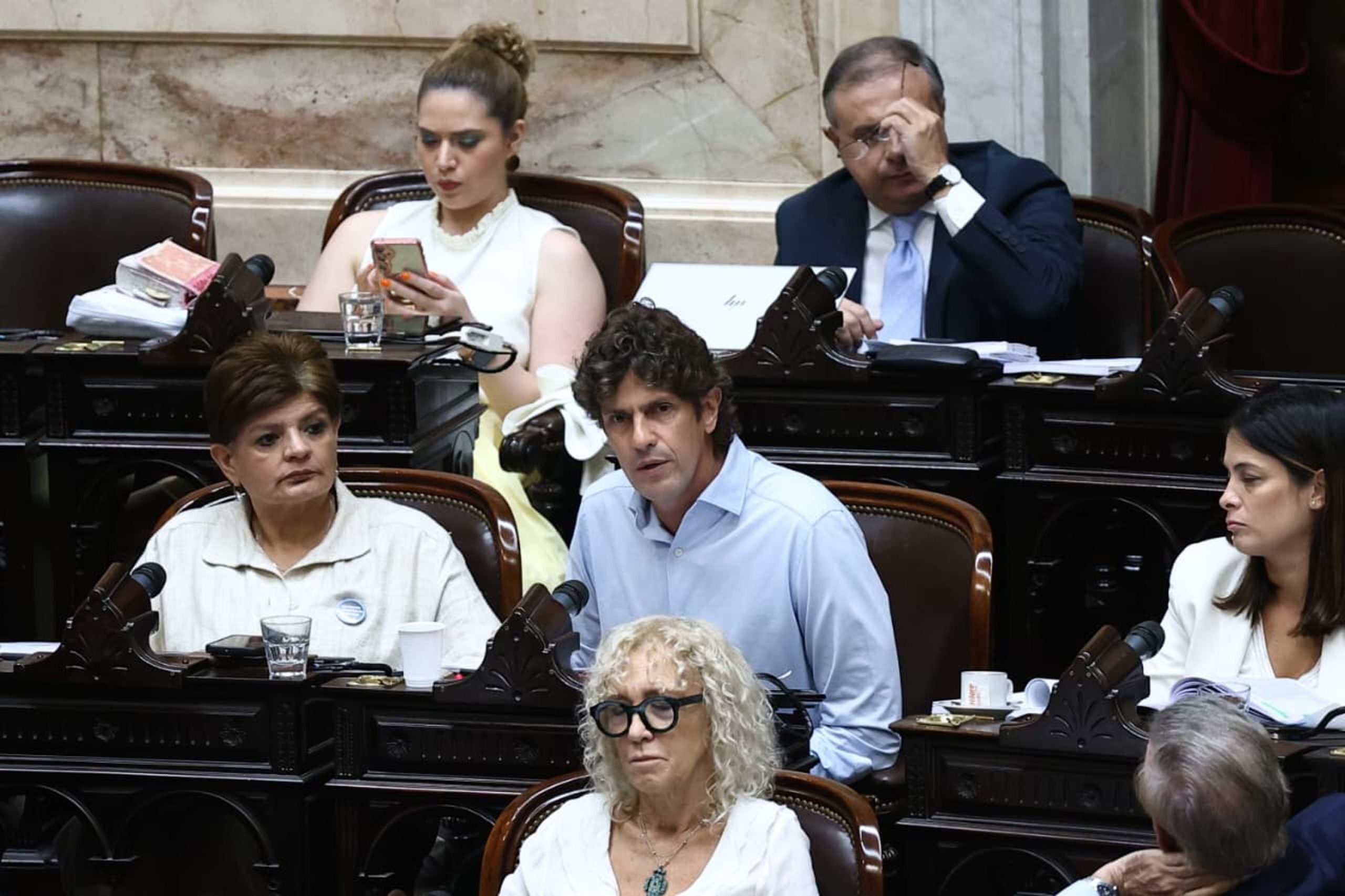 Diputados opositores, durante la sesión del jueves pasado en la Cámara de Diputados