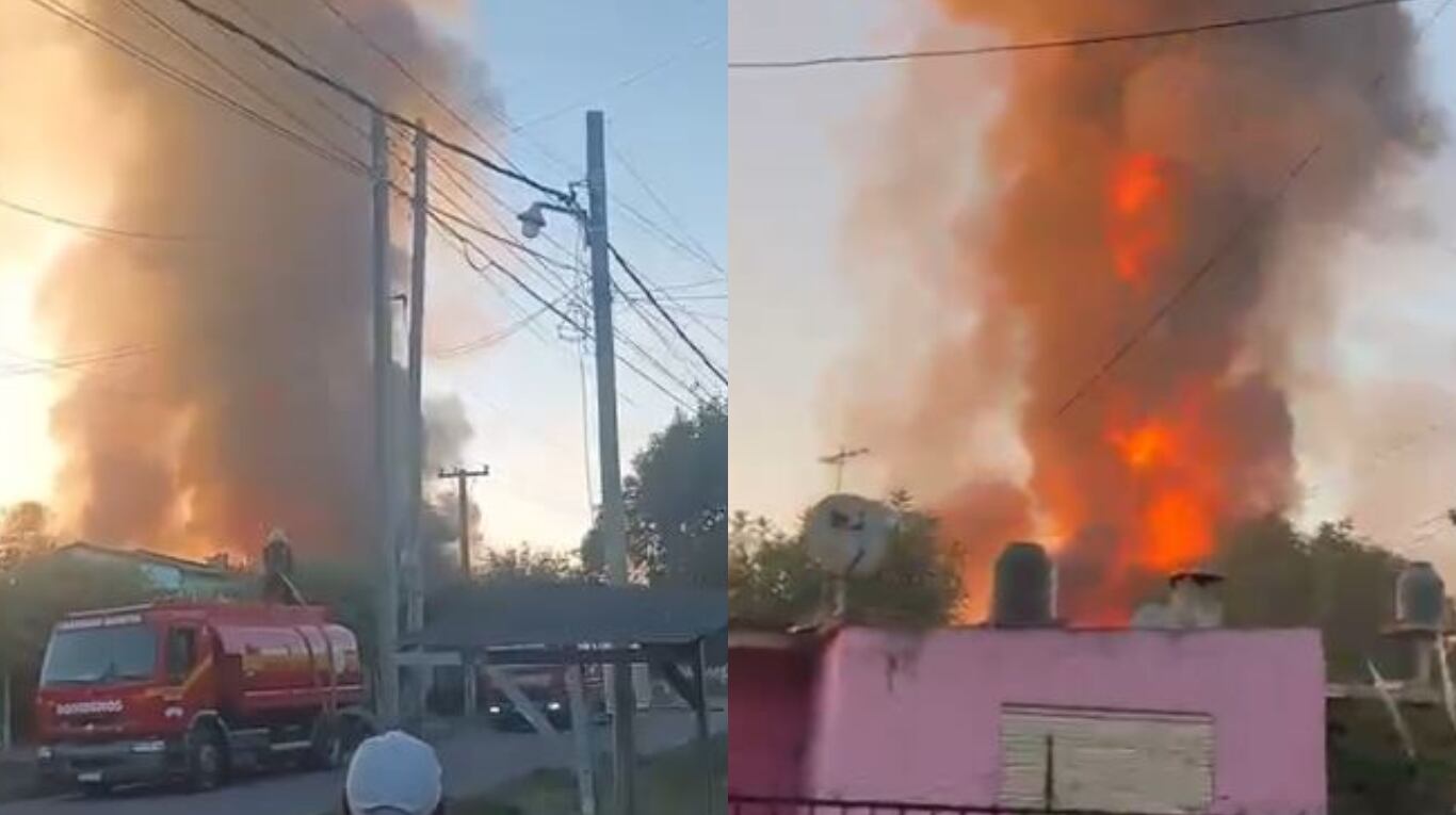 La explosión ocurrió este miércoles en Merlo. (Foto: captura de video TN)